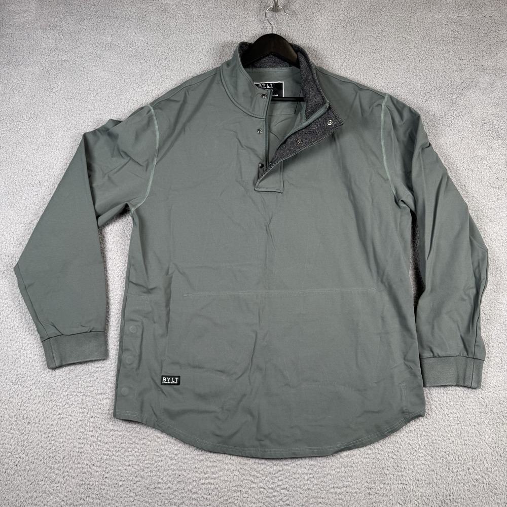 BYLT Elite+ Fairway Pullover Mens XXL Gray 1/4 Zip Performance Golf Jacket